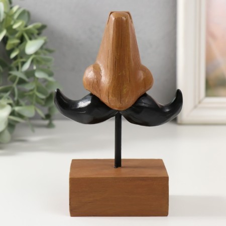 Souvenir Polystone stand for the glasses "mustache and nose" 10.5x5.3x14 cm-1