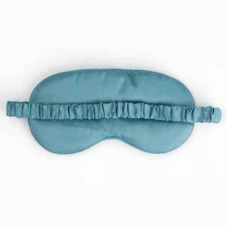 Silk mask for sleep "Eyes", 20 x 9 cm, turquoise color-3