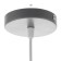 Lamp Bayerlux suspension "Square" 1x40W E27 gray 16x16x18-116 cm