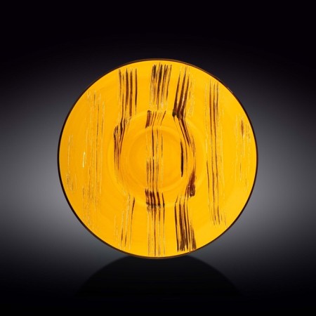Deep plate Wilmax England Scratch, D = 27 cm, 250 ml, yellow color