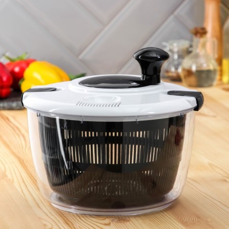 Centrifuge for drying greens Magistro Vegan Pro, 5 l, plastic, black/white color-1