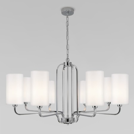 Suspended chandelier with lampshades Purezza, 40W, E14, 88.5x88.5 cm