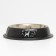 A bowl with a non -slip base with a print, 445 ml, black