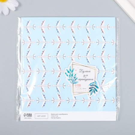 Scrapbooking paper "Aircraft" density 180 g 15.5x17 cm-3