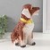 Piggy bank "Dog Tuzik" brown, 21.5 cm