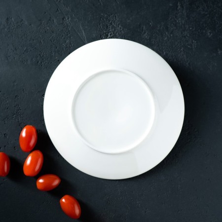Ceramic dinner “temptation”, d = 22 cm, beige color-9