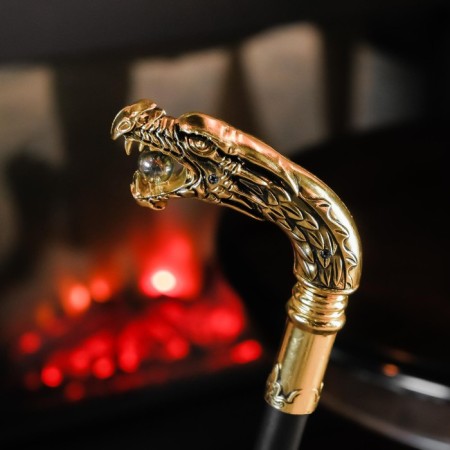 Souvenir product cane with a dagger, a blade 30cm, a hilt of a dragon-2
