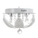Chandelier 5844/300 CR chrome 3x40W E14 LED PDU 30x30x19cm