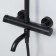 Shower system Wasserkraft A28801, tropical shower, thermostat, hand watering can, black