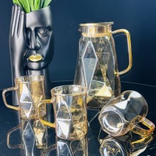 Drinking drink Lenardi, 6 glasses and a decanter 1.7 l