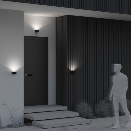 Architectural backlight Outdoor O435WL-L5GF3K, 5W, 10x11x6.4 cm, LED, 500LM, 3000K, graphite color-2