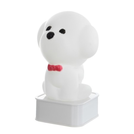 Night "Dog" LED from USB/batteries 4haa white 11.5x11x19 cm Risalux-17