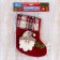 Nosok for gifts "Christmas song" Santa Claus, 13x17 cm, red
