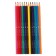 Pencils 12 colors Funcolor, plastic, three -sided, mix