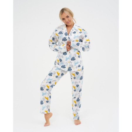 Pajamas (shirt, trousers) female kaftan "tropics" p. 44-46-1