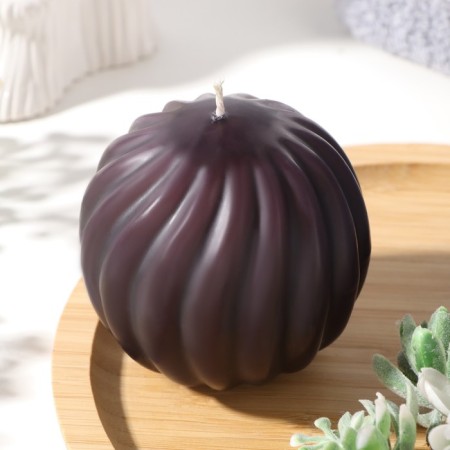 Figure candle "ball", 7x7 cm, black, 5 hours