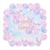 Cookie box, confectionery packaging with PVC lid, "tenderness", 18 x 18 x 3 cm
