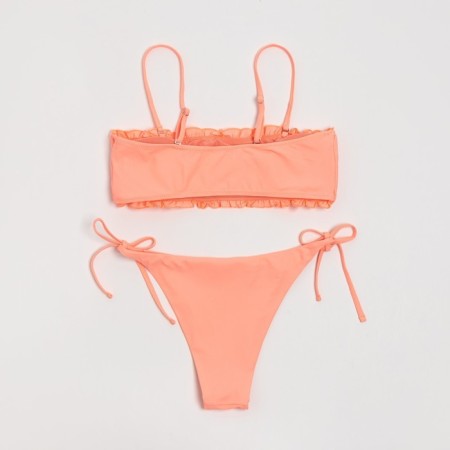 Women's swimsuit with a top bando Minaku color peach color, size 48-6