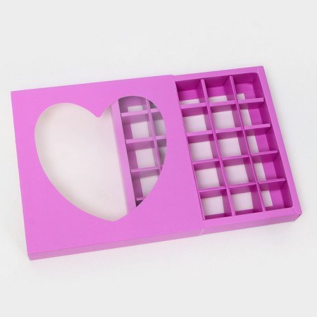 Box for sweets 25 pcs, 22 x 22 x 3.5 cm, pink-3