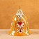 Toy Christmas tree Rishtan ceramics "bell", 7 cm, orange