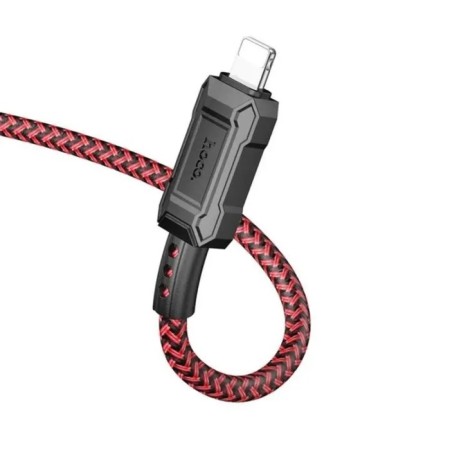 Hoco X94, Lightning - USB, 2.4 A, 1 m, data transfer, PVC, red-2
