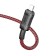 Hoco X94, Lightning - USB, 2.4 A, 1 m, data transfer, PVC, red