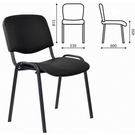 STAFF chair "ISO Lite CF-008", eco-leather black (Z-11)-1