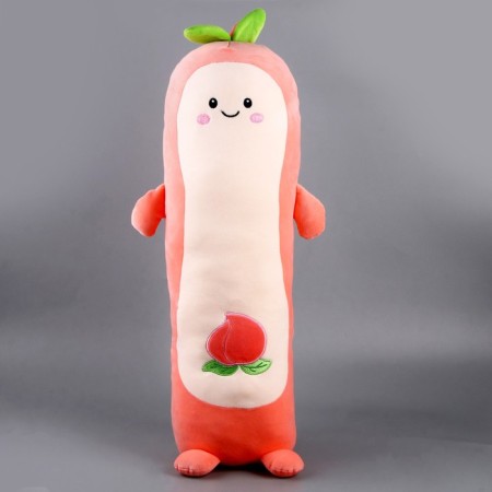 Soft toy-podushka "peach", 65 cm, pink color-3