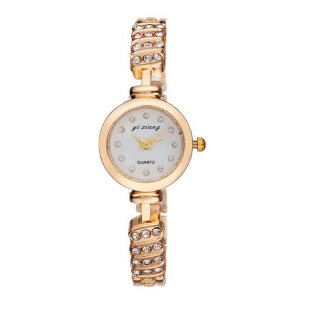 Women's gift set "Eyenn" 2 in 1: wrist quartz clock, bracelet, d-2.5 cm-2