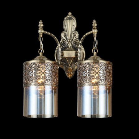 Sconces Citilux "emir" CL467323, 33x39 cm, 2x75W, e27, brown color-1