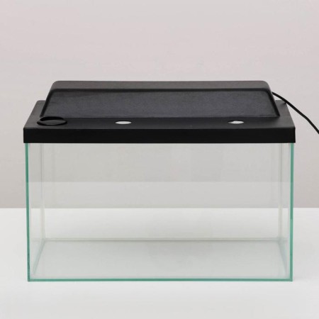 Terrarium 37 l, with a lid, black-1