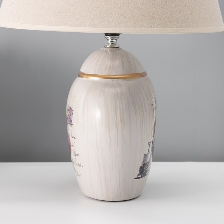Table lamp with lampshade Risalux "City", E27, 40 W, 30 × 30 × 43 cm-4