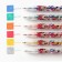 A set of gel handles with sparkles, 6 colors, Minnie Mouse