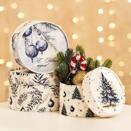 Set of boxes 3 in 1 "Balls", 16 x 10, 14 x 9, 13 x 8.5 cm-1