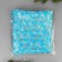 Fatin with snowflakes, with embossing, 155 cm, 11 ± 1 g/sq.m, 0.91 ± 0.1 m, blue/silver color
