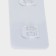 Double hook self -adhesive for rods, transparent base, 14x6 cm, 2 pcs