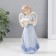 Souvenir Ceramics "Angel Observing Flowers" 18x7.5x6 cm