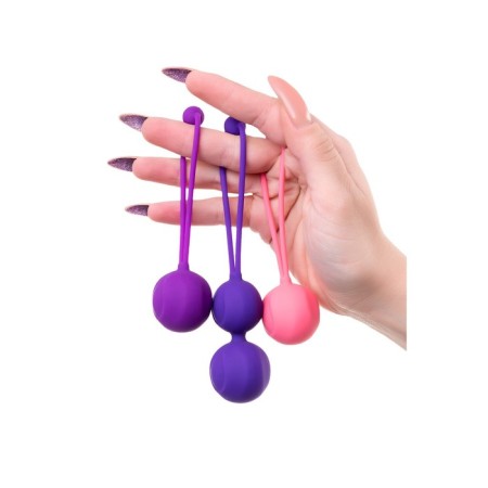 A set of vaginal balls L’Eroina byfa Bloom, silicone, purple-pink-12