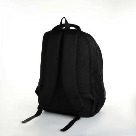 Youth backpack from lightning textiles, 5 pockets, black/red color-3