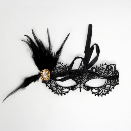 Carnival mask "Stranger", with a pen-6