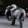 Figure "Elephant African" silver, 18x7x13cm