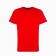 T -shirt male, red color/print mix, size 44 (xl)