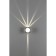 Calle lamp, 2x8W LED, 4000K, 680LM, IP54, gray color.