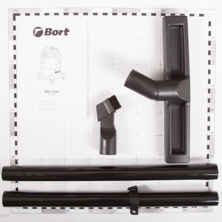 Construction vacuum cleaner BORT BSS-1325, 1300 W, 29 l/s, 25 liters, fluid functions and fluid collection-9