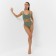 Female set (top, panties) color green, size 42-44