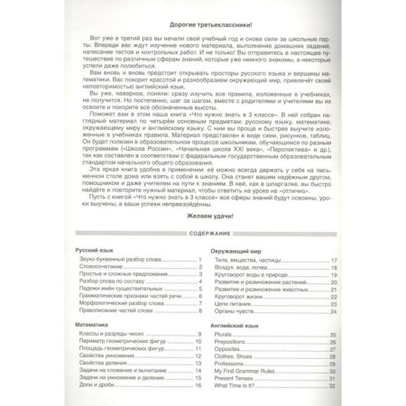 What you need to know in grade 3. Visual material on the school curriculum. Tsvetkova T.V.-1