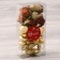 A set of jewelry plastic 12 pcs "Disco New Year" Brown gold