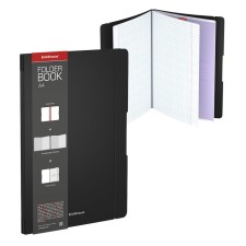 A4 A4, 96 sheets in the Erichkrause Folderbook cage, removable plastic cover, offset unit, whiteness 100%, black