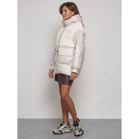 Winter jacket, size 54, beige color-1