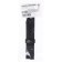 18 mm watch strap, silicone, L-22 cm, black